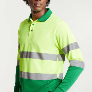 Светлоотразителна тениска с яка HI-Viz Polaris L/S