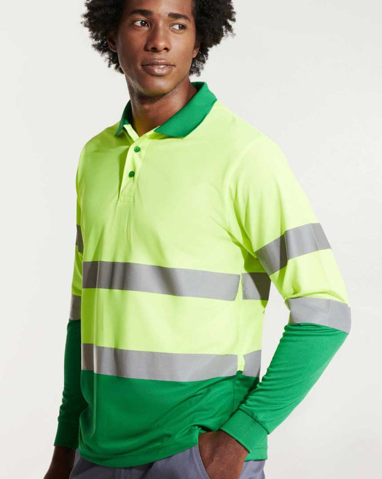 Светлоотразителна тениска с яка HI-Viz Polaris L/S