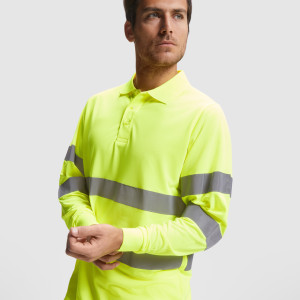 Светлоотразителна тениска с яка HI-Viz Polaris L/S