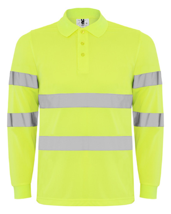 Светлоотразителна тениска с яка HI-Viz Polaris L/S