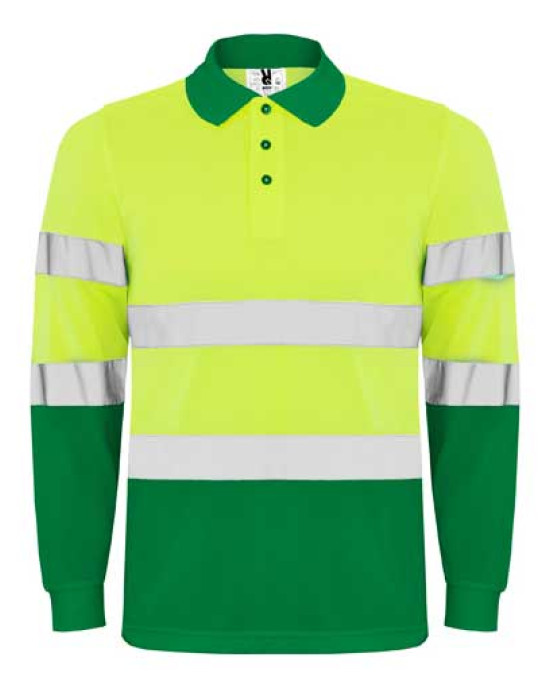Светлоотразителна тениска с яка HI-Viz Polaris L/S