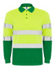 Светлоотразителна тениска с яка HI-Viz Polaris L/S