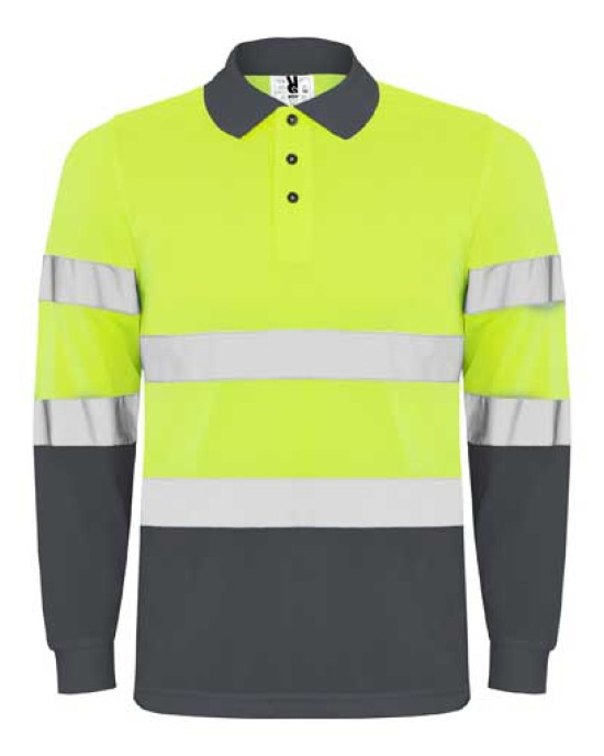 Светлоотразителна тениска с яка HI-Viz Polaris L/S