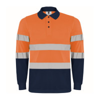 Светлоотразителна тениска с яка HI-Viz Polaris L/S