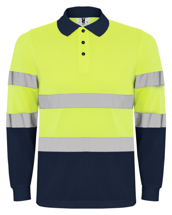 Светлоотразителна тениска с яка HI-Viz Polaris L/S
