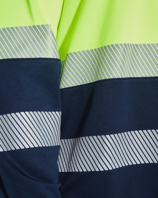 Светлоотразителна тениска с яка HI-Viz VEGA L/S