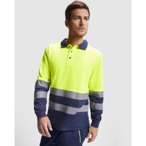 Светлоотразителна тениска с яка HI-Viz ATRIO L/S