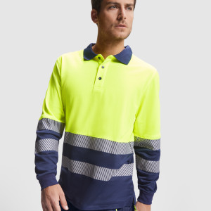 Светлоотразителна тениска с яка HI-Viz ATRIO L/S