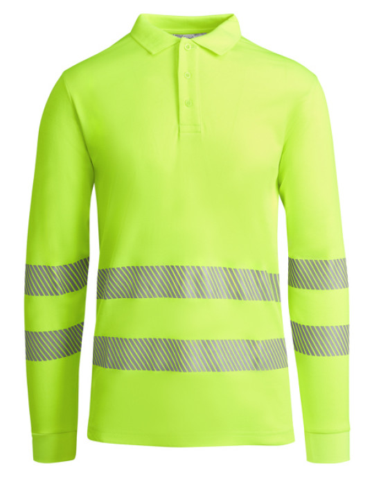 Светлоотразителна тениска с яка HI-Viz ATRIO L/S