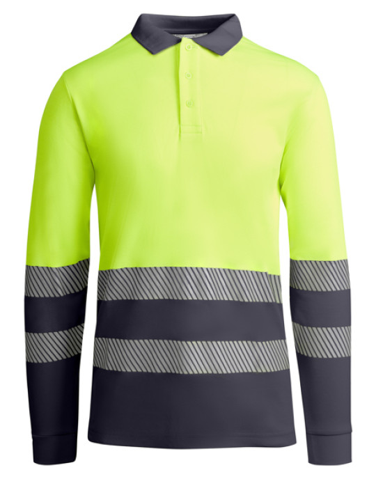 Светлоотразителна тениска с яка HI-Viz ATRIO L/S