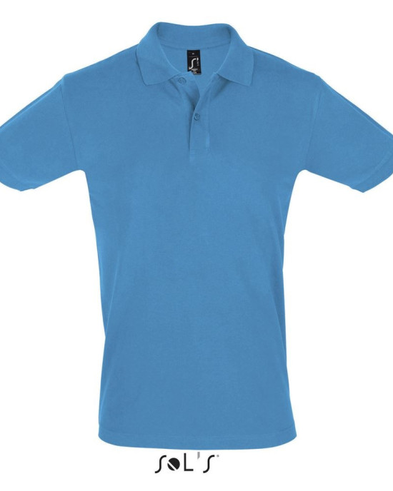 Мъжка памучна тениска тип лакоста SOL'S PERFECT, класическа кройка.