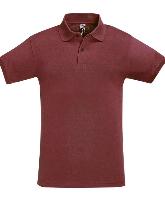 Мъжка памучна тениска тип лакоста SOL'S PERFECT, класическа кройка.