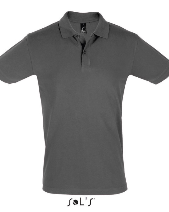 Мъжка памучна тениска тип лакоста SOL'S PERFECT, класическа кройка.