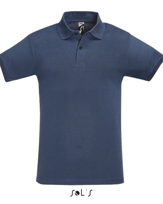 Мъжка памучна тениска тип лакоста SOL'S PERFECT, класическа кройка.