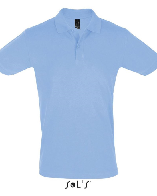 Мъжка памучна тениска тип лакоста SOL'S PERFECT, класическа кройка.