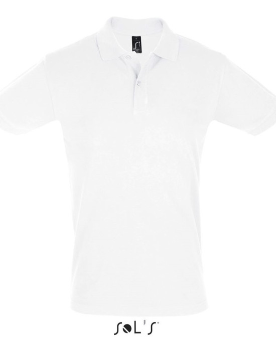 Мъжка памучна тениска тип лакоста SOL'S PERFECT, класическа кройка.