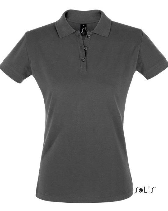 Вталена дамска тениска тип лакоста SOL'S PERFECT 100% памук пике.