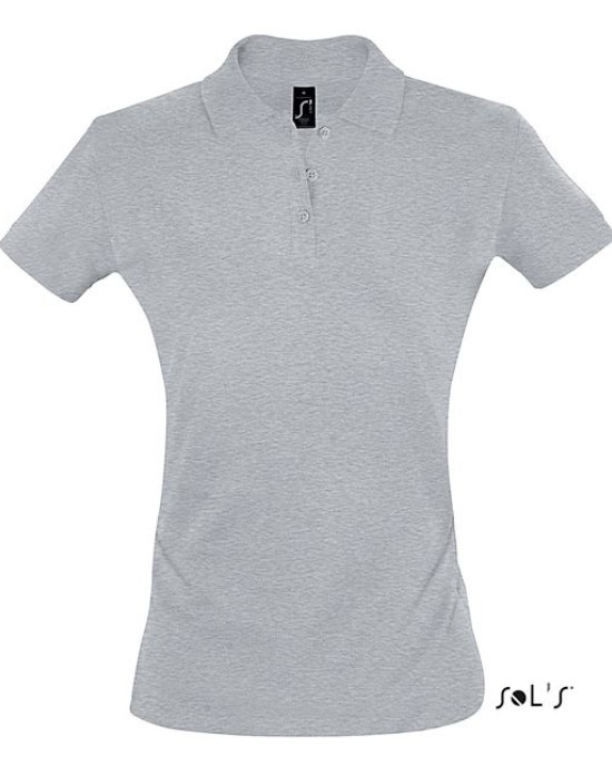 Вталена дамска тениска тип лакоста SOL'S PERFECT 100% памук пике.