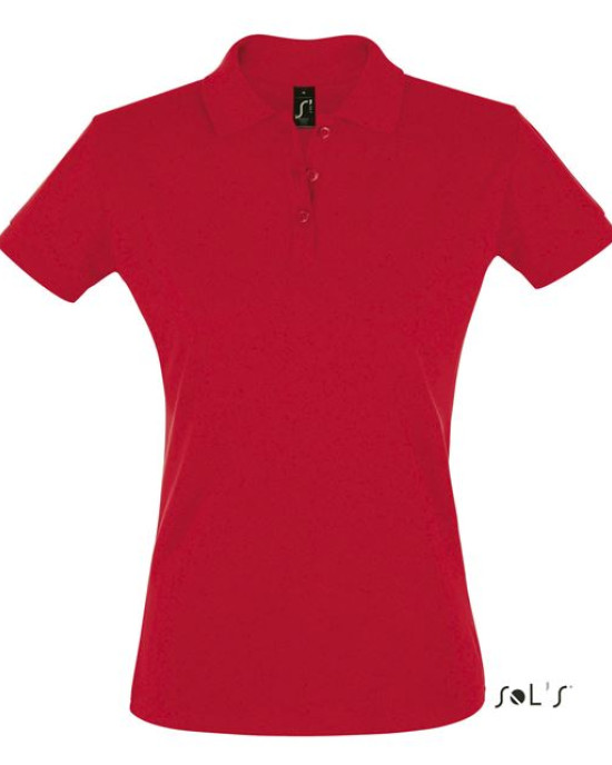 Вталена дамска тениска тип лакоста SOL'S PERFECT 100% памук пике.