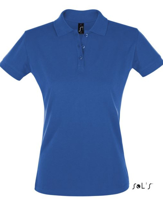 Вталена дамска тениска тип лакоста SOL'S PERFECT 100% памук пике.