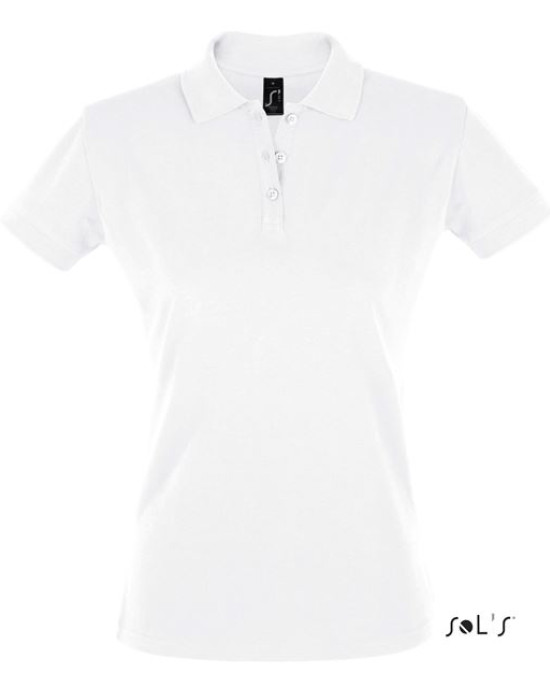 Вталена дамска тениска тип лакоста SOL'S PERFECT 100% памук пике.