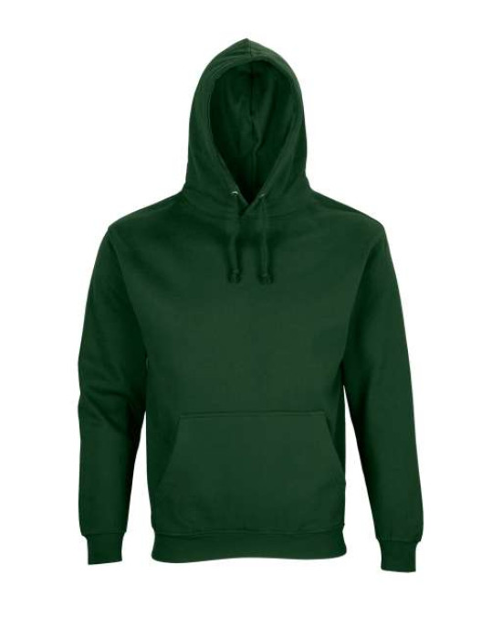 Унисекс памучен суичър с качулка и преден джоб в [цвят], плътност 280 g/m2