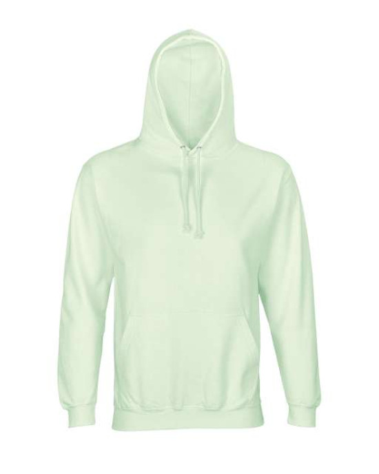 Унисекс памучен суичър с качулка и преден джоб в [цвят], плътност 280 g/m2