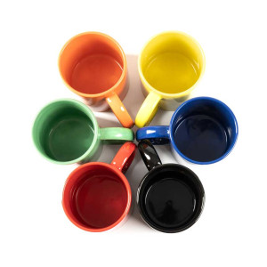 Керамични цветни чаши PAPAYA